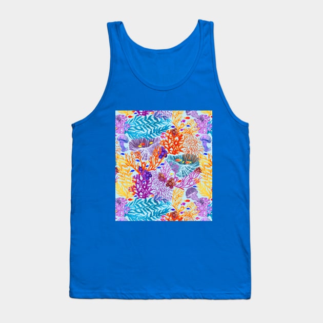 Colorful Underwater World Tank Top by MitaDreamDesign